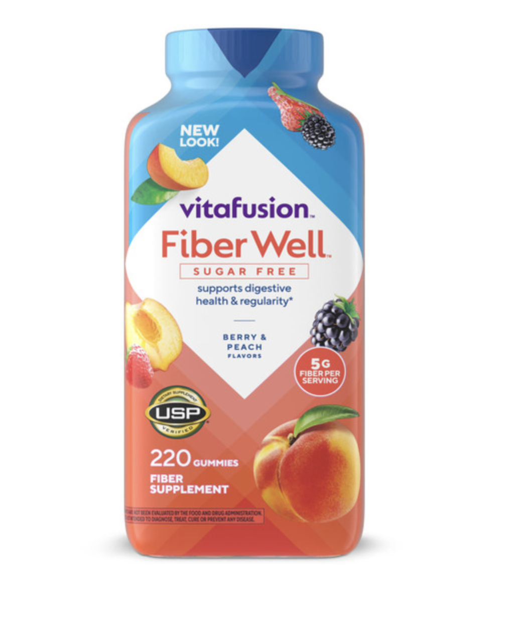 Vitafusion Fiber Well Sugar Free Gummies
